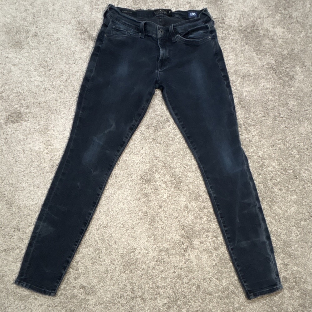 Lucky Brand Women's Skinny Jeans Dark Blue Denim Stretch Dark Wash